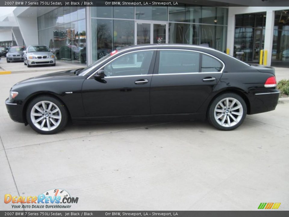 2007 BMW 7 Series 750Li Sedan Jet Black / Black Photo #3