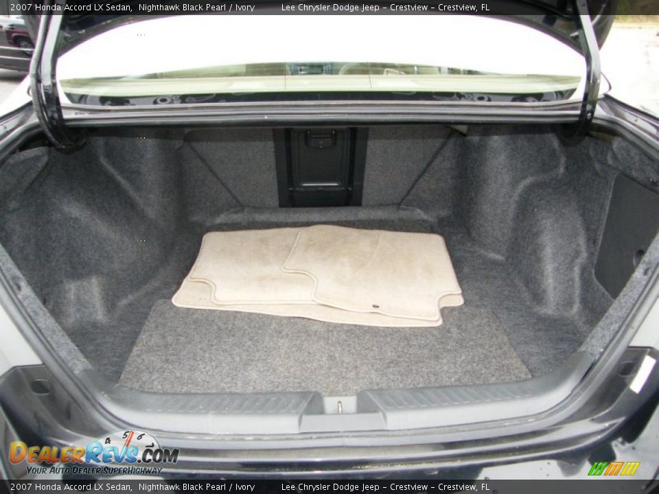 2007 Honda Accord LX Sedan Nighthawk Black Pearl / Ivory Photo #22