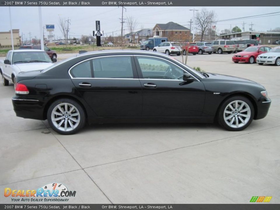 2007 BMW 7 Series 750Li Sedan Jet Black / Black Photo #4