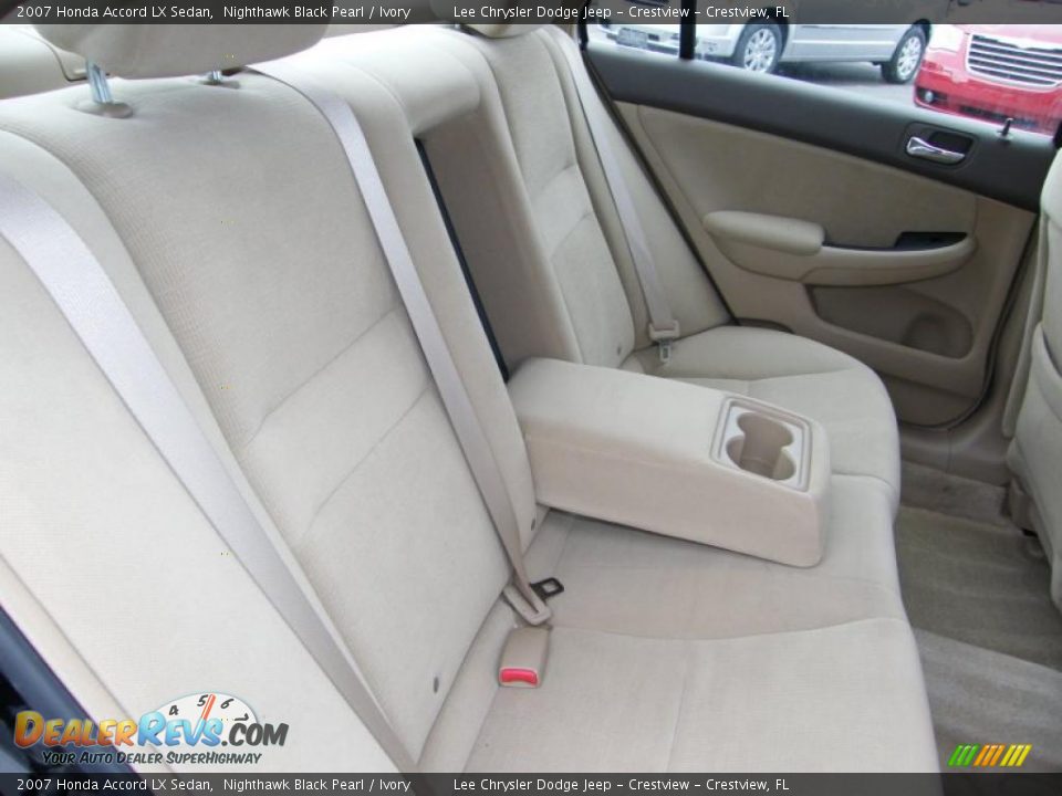 2007 Honda Accord LX Sedan Nighthawk Black Pearl / Ivory Photo #23