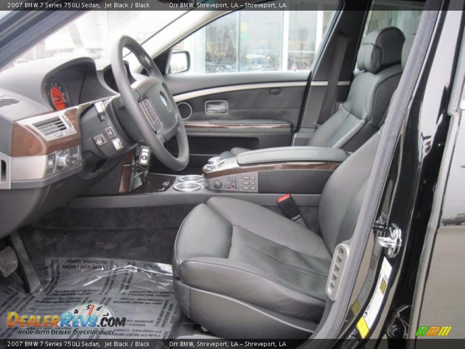 2007 BMW 7 Series 750Li Sedan Jet Black / Black Photo #9