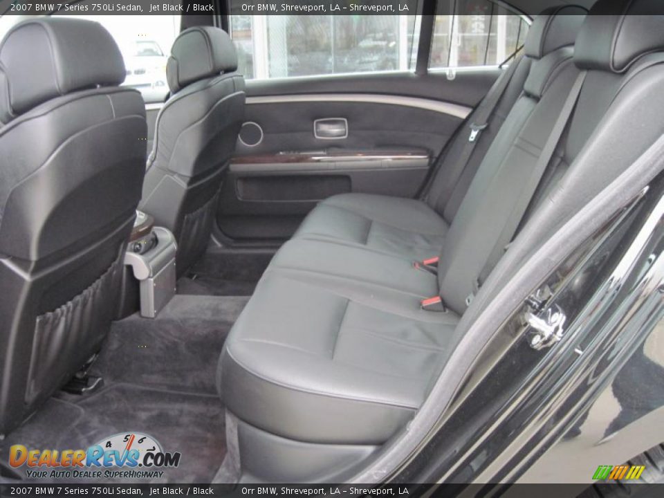 2007 BMW 7 Series 750Li Sedan Jet Black / Black Photo #10