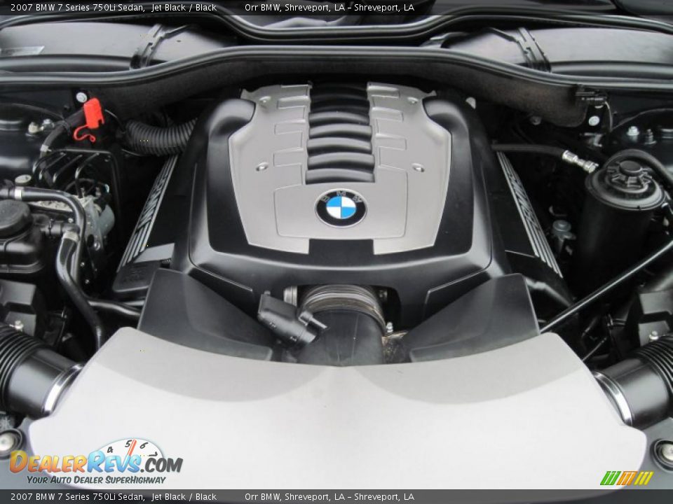 2007 BMW 7 Series 750Li Sedan Jet Black / Black Photo #16