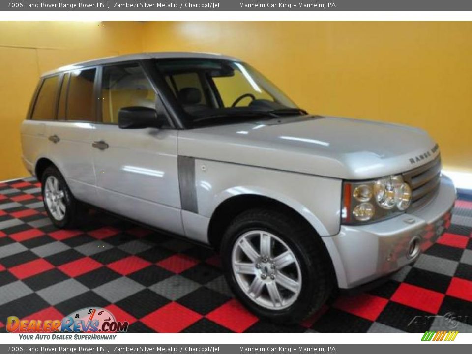 2006 Land Rover Range Rover HSE Zambezi Silver Metallic / Charcoal/Jet Photo #1