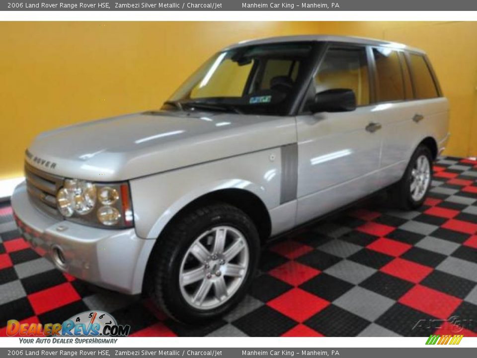 2006 Land Rover Range Rover HSE Zambezi Silver Metallic / Charcoal/Jet Photo #3