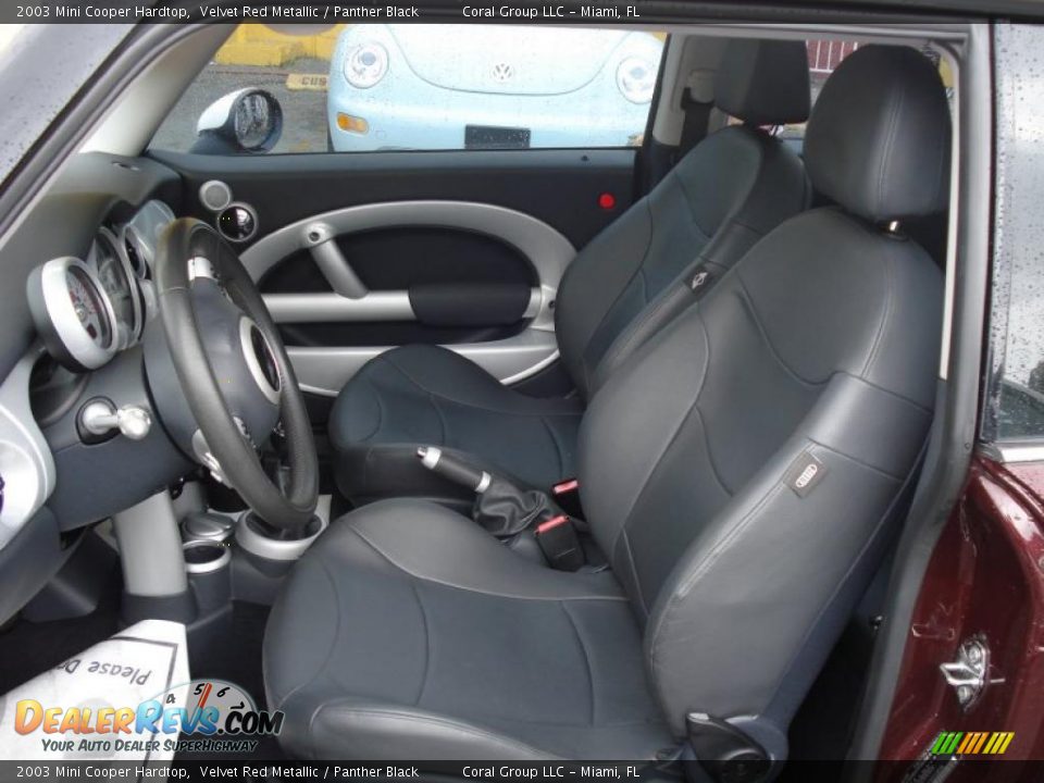 2003 Mini Cooper Hardtop Velvet Red Metallic / Panther Black Photo #8