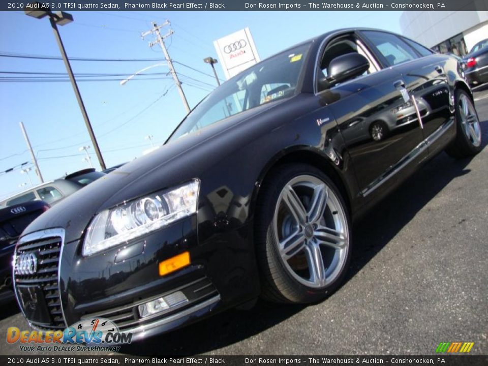 2010 Audi A6 3.0 TFSI quattro Sedan Phantom Black Pearl Effect / Black Photo #1