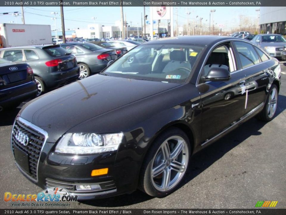 2010 Audi A6 3.0 TFSI quattro Sedan Phantom Black Pearl Effect / Black Photo #2