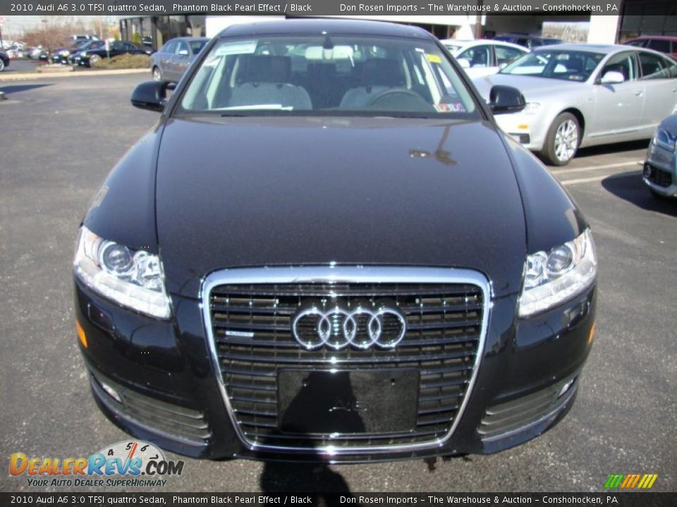 2010 Audi A6 3.0 TFSI quattro Sedan Phantom Black Pearl Effect / Black Photo #3