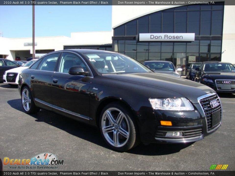 2010 Audi A6 3.0 TFSI quattro Sedan Phantom Black Pearl Effect / Black Photo #5