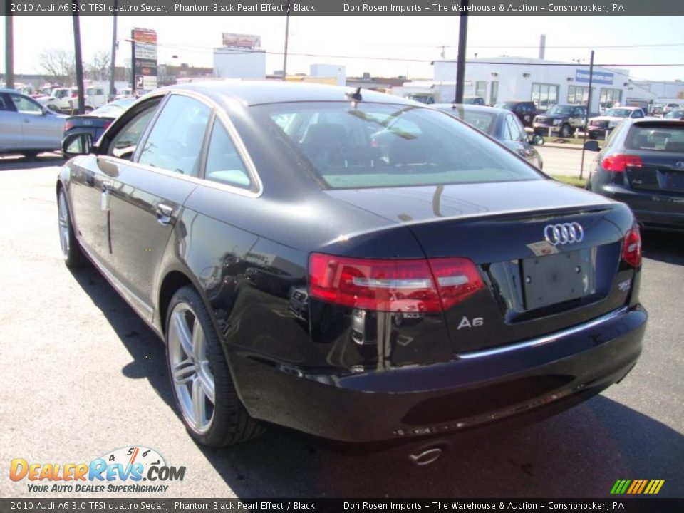2010 Audi A6 3.0 TFSI quattro Sedan Phantom Black Pearl Effect / Black Photo #9
