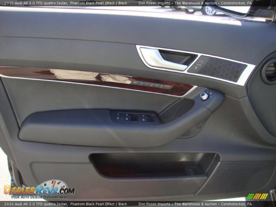 2010 Audi A6 3.0 TFSI quattro Sedan Phantom Black Pearl Effect / Black Photo #13