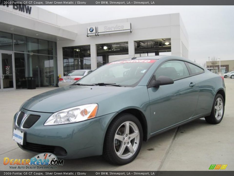 2009 Pontiac G6 GT Coupe Silver Green Metallic / Ebony Photo #1