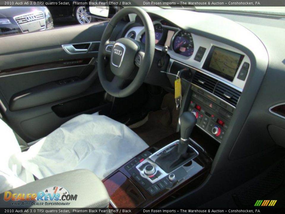 2010 Audi A6 3.0 TFSI quattro Sedan Phantom Black Pearl Effect / Black Photo #17