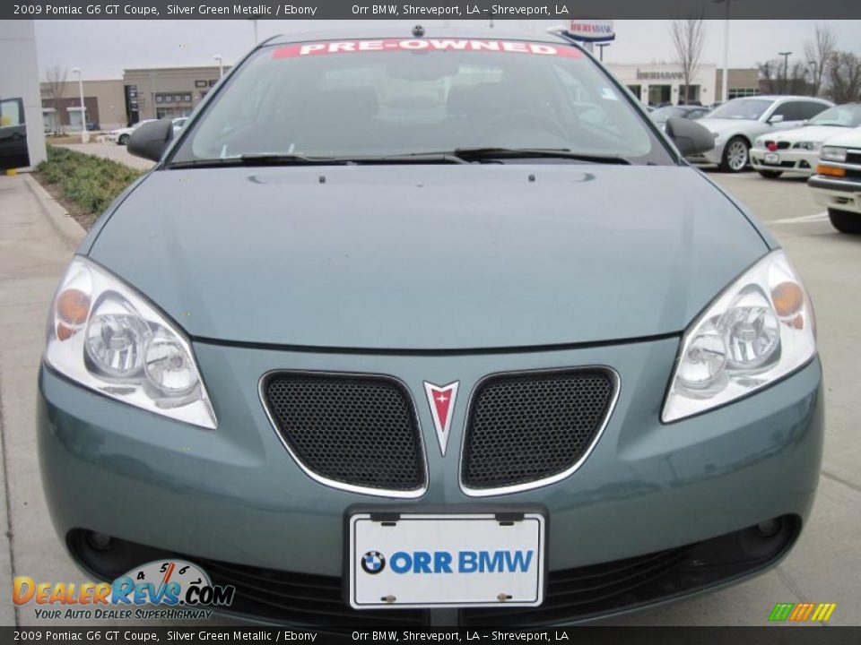 2009 Pontiac G6 GT Coupe Silver Green Metallic / Ebony Photo #5