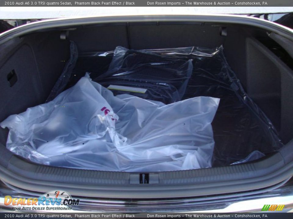 2010 Audi A6 3.0 TFSI quattro Sedan Phantom Black Pearl Effect / Black Photo #24