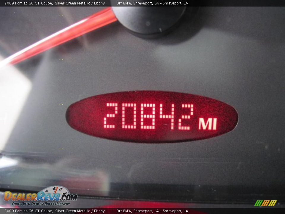 2009 Pontiac G6 GT Coupe Silver Green Metallic / Ebony Photo #12
