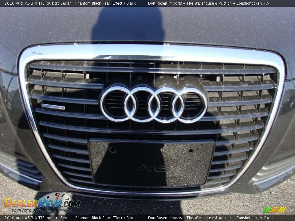 2010 Audi A6 3.0 TFSI quattro Sedan Phantom Black Pearl Effect / Black Photo #30