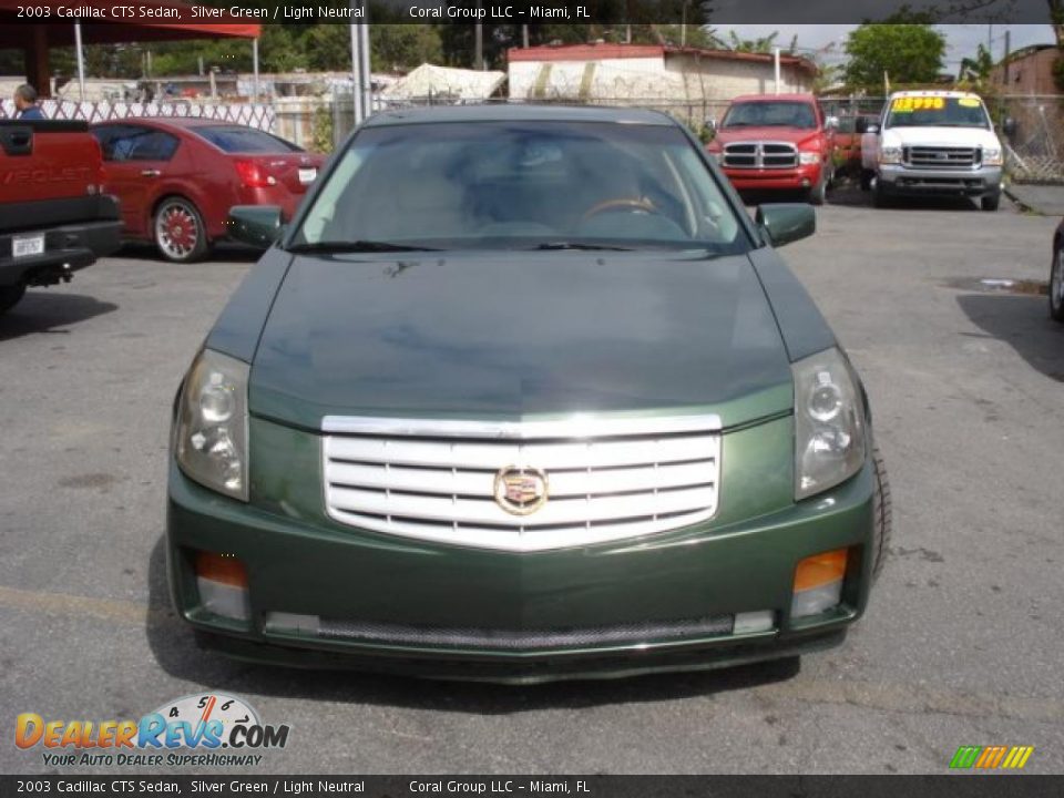 2003 Cadillac CTS Sedan Silver Green / Light Neutral Photo #2