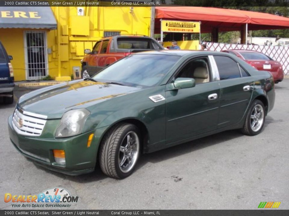 2003 Cadillac CTS Sedan Silver Green / Light Neutral Photo #3