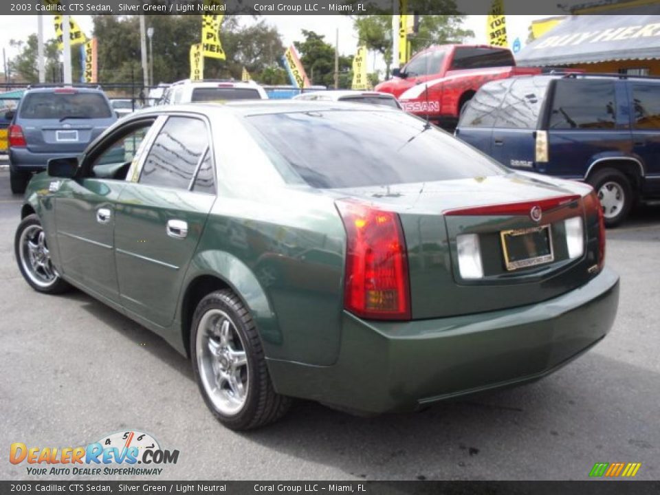 2003 Cadillac CTS Sedan Silver Green / Light Neutral Photo #4