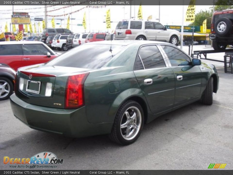 2003 Cadillac CTS Sedan Silver Green / Light Neutral Photo #6