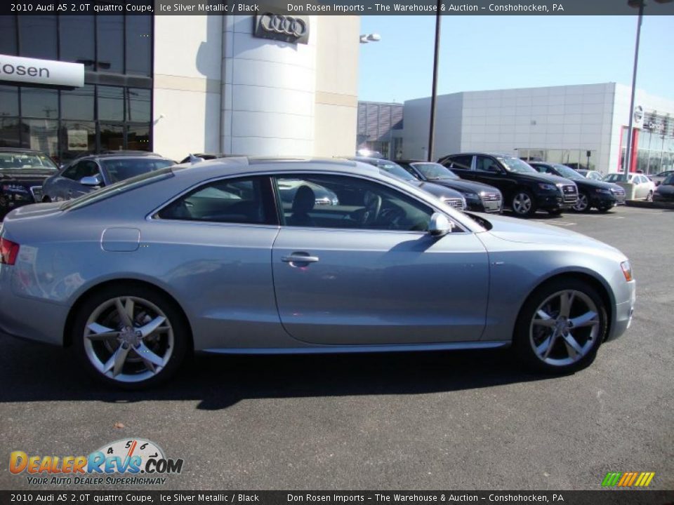 2010 Audi A5 2.0T quattro Coupe Ice Silver Metallic / Black Photo #6