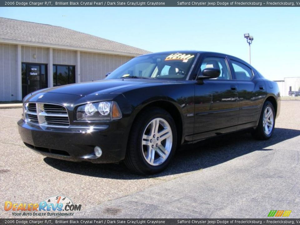 2006 Dodge Charger R/T Brilliant Black Crystal Pearl / Dark Slate Gray/Light Graystone Photo #1