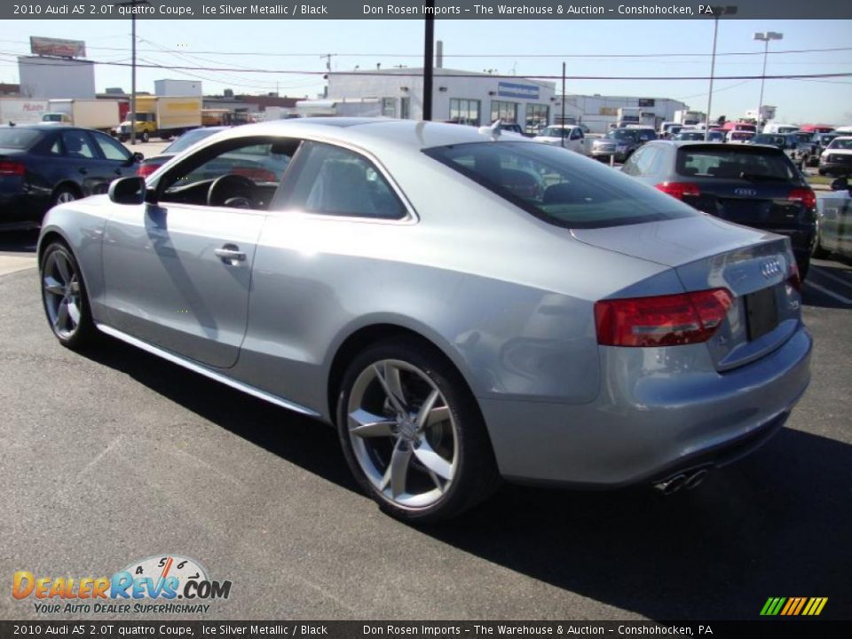 2010 Audi A5 2.0T quattro Coupe Ice Silver Metallic / Black Photo #9