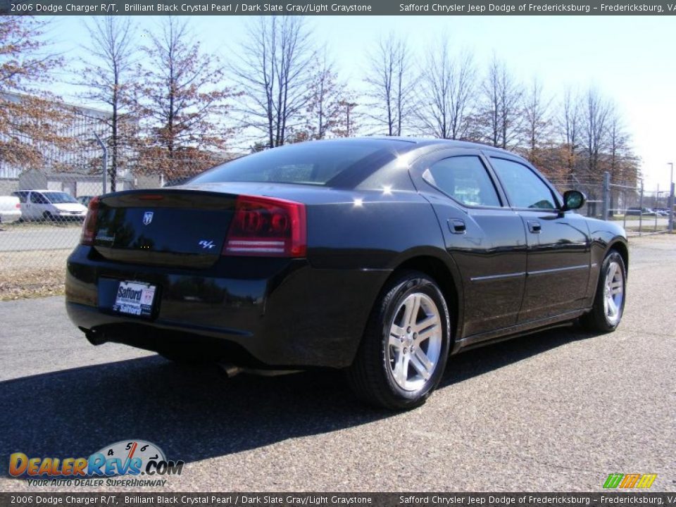 2006 Dodge Charger R/T Brilliant Black Crystal Pearl / Dark Slate Gray/Light Graystone Photo #5