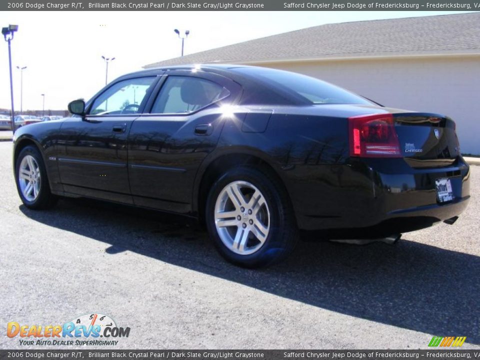 2006 Dodge Charger R/T Brilliant Black Crystal Pearl / Dark Slate Gray/Light Graystone Photo #7