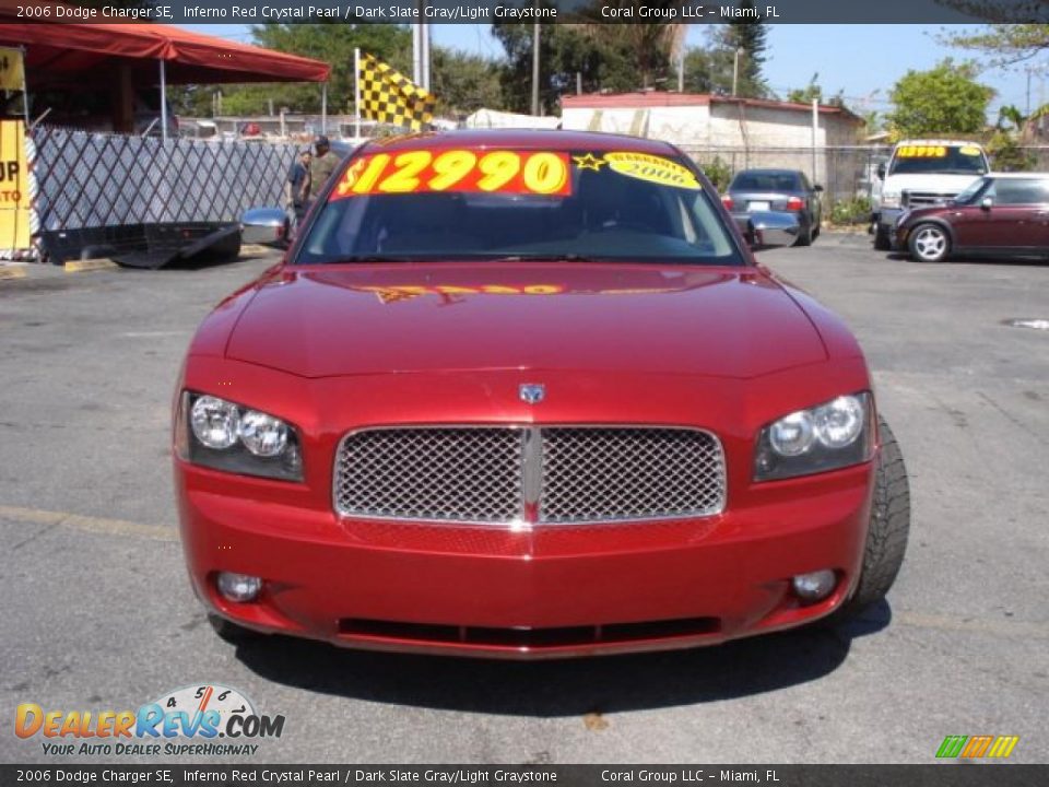 2006 Dodge Charger SE Inferno Red Crystal Pearl / Dark Slate Gray/Light Graystone Photo #2
