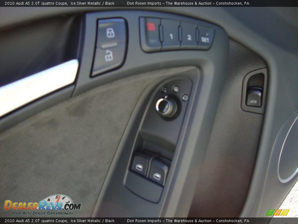 2010 Audi A5 2.0T quattro Coupe Ice Silver Metallic / Black Photo #14