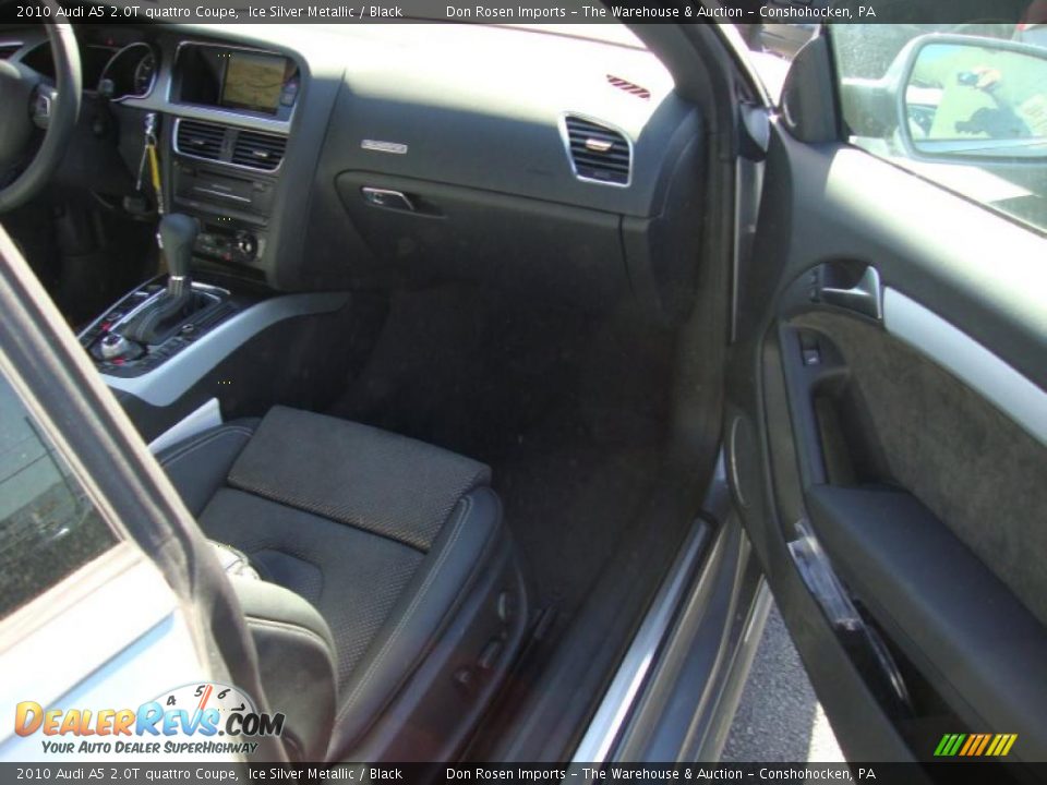 2010 Audi A5 2.0T quattro Coupe Ice Silver Metallic / Black Photo #15