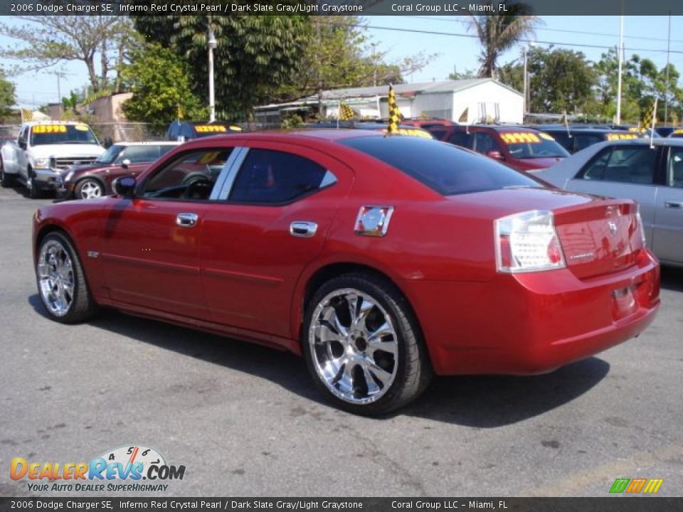 2006 Dodge Charger SE Inferno Red Crystal Pearl / Dark Slate Gray/Light Graystone Photo #4