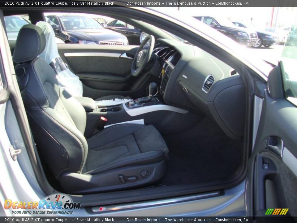 2010 Audi A5 2.0T quattro Coupe Ice Silver Metallic / Black Photo #17