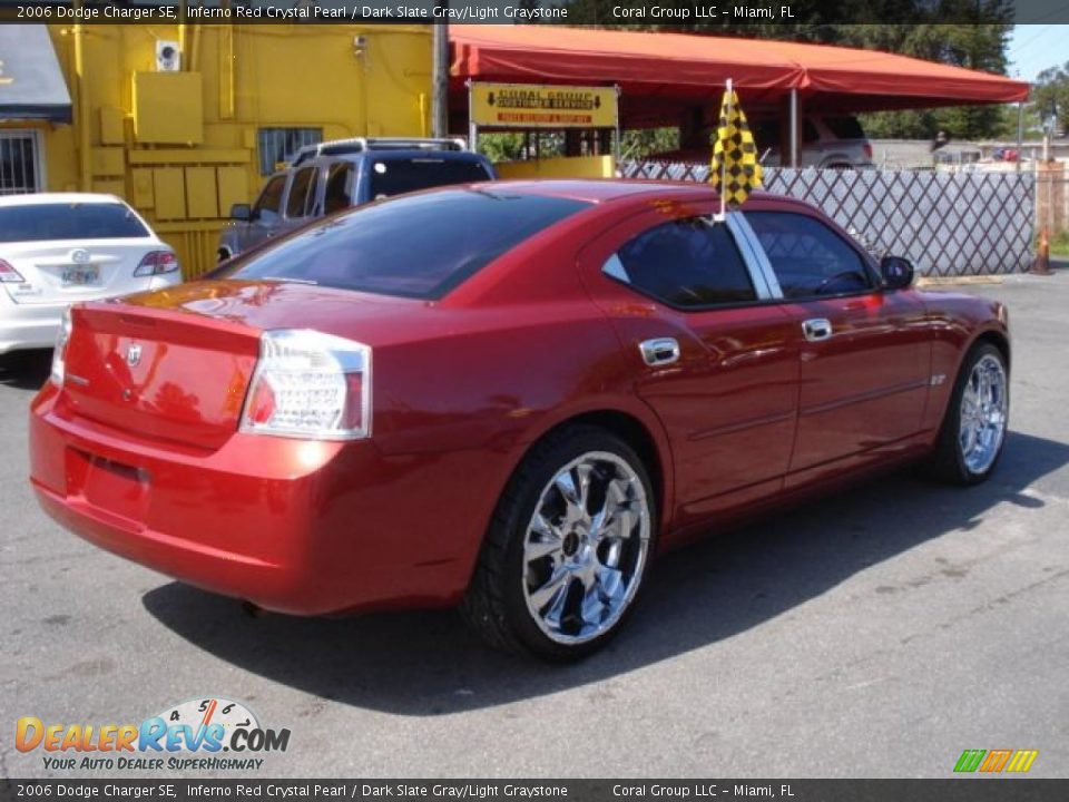 2006 Dodge Charger SE Inferno Red Crystal Pearl / Dark Slate Gray/Light Graystone Photo #6