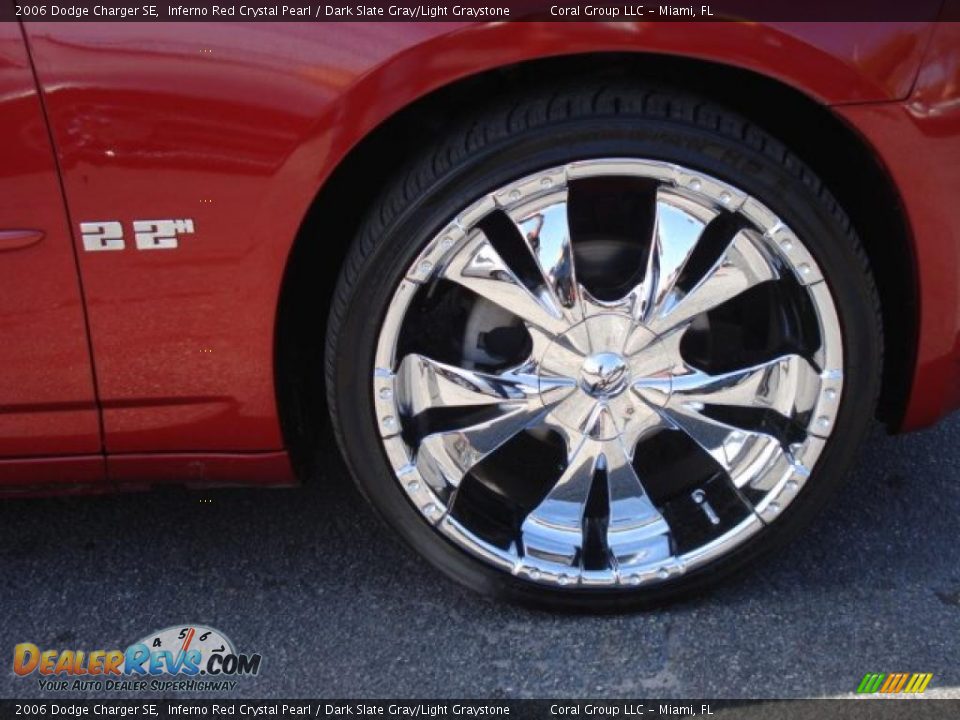2006 Dodge Charger SE Inferno Red Crystal Pearl / Dark Slate Gray/Light Graystone Photo #7