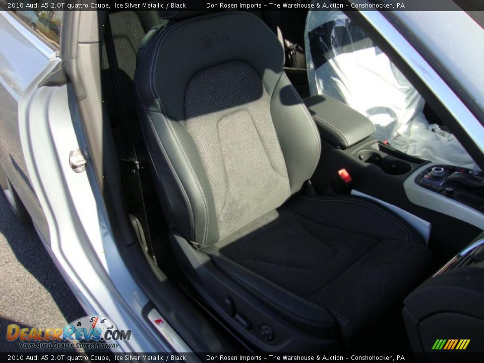 2010 Audi A5 2.0T quattro Coupe Ice Silver Metallic / Black Photo #19