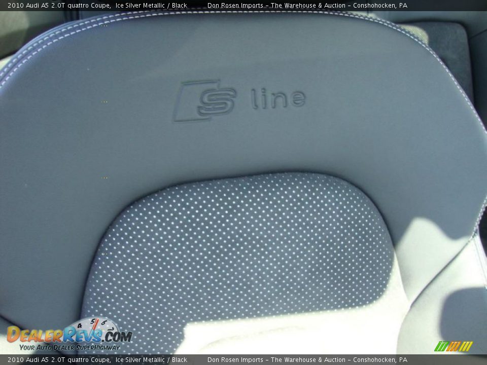 2010 Audi A5 2.0T quattro Coupe Ice Silver Metallic / Black Photo #20