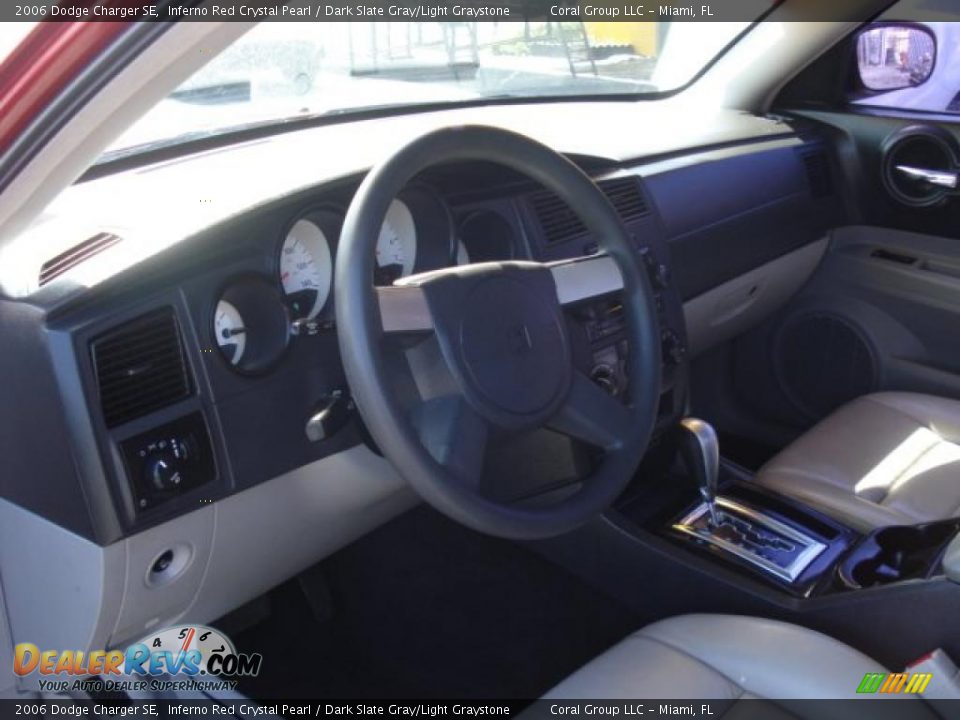 2006 Dodge Charger SE Inferno Red Crystal Pearl / Dark Slate Gray/Light Graystone Photo #8
