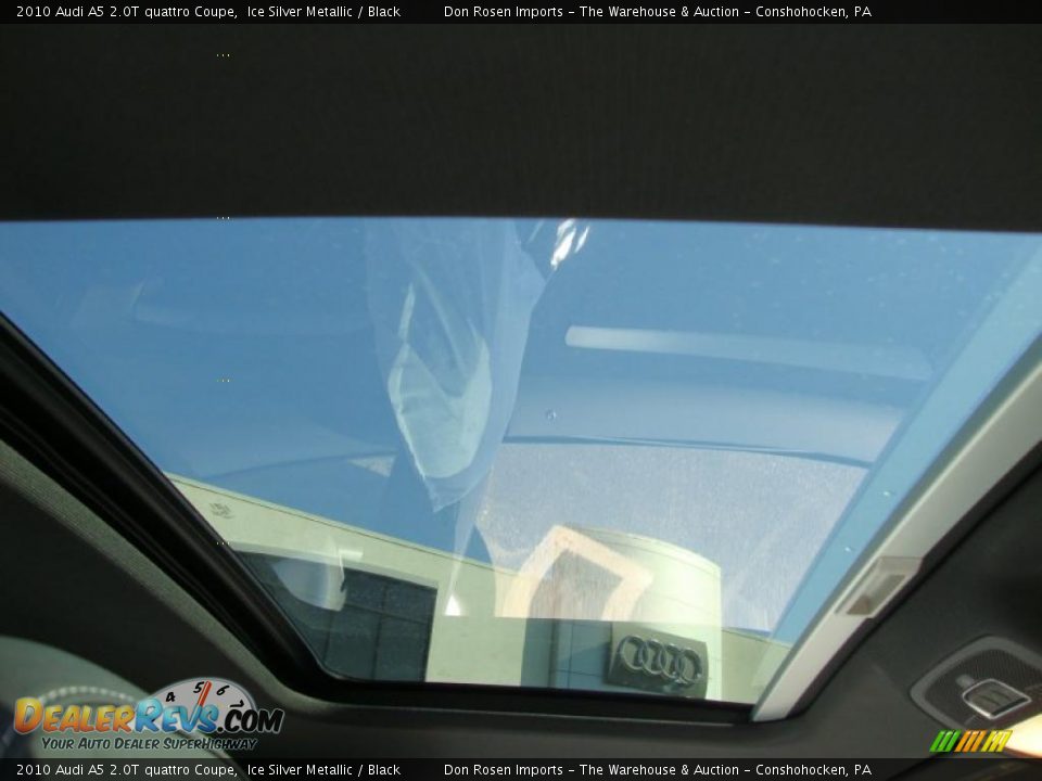 2010 Audi A5 2.0T quattro Coupe Ice Silver Metallic / Black Photo #21