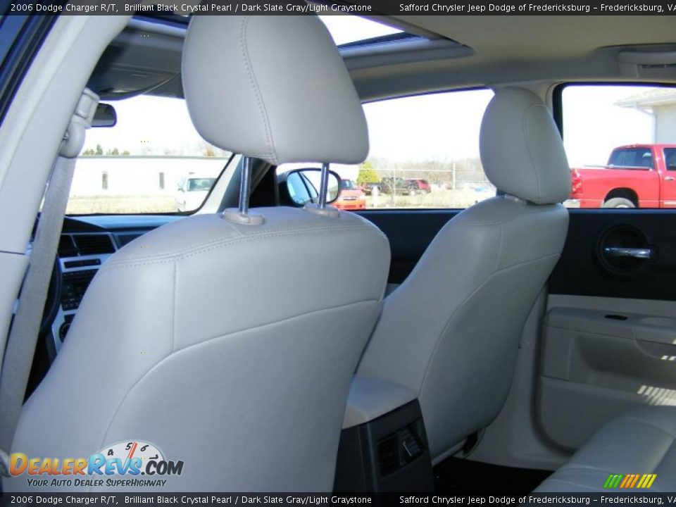 2006 Dodge Charger R/T Brilliant Black Crystal Pearl / Dark Slate Gray/Light Graystone Photo #15