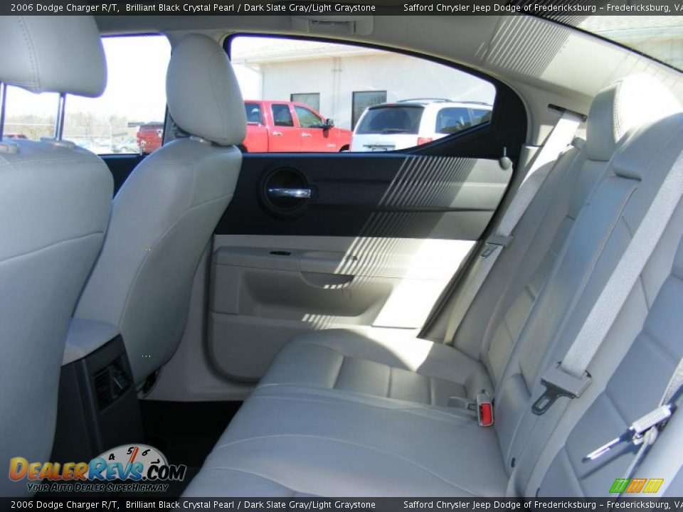 2006 Dodge Charger R/T Brilliant Black Crystal Pearl / Dark Slate Gray/Light Graystone Photo #16