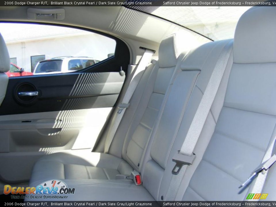 2006 Dodge Charger R/T Brilliant Black Crystal Pearl / Dark Slate Gray/Light Graystone Photo #17