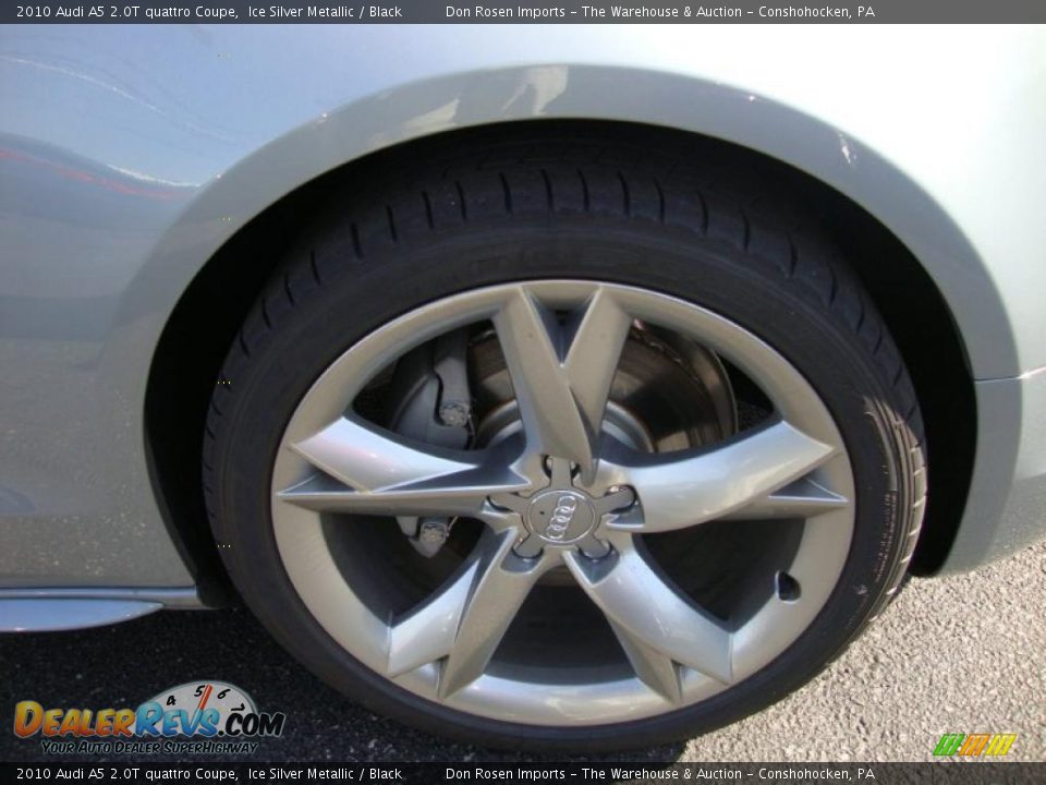 2010 Audi A5 2.0T quattro Coupe Ice Silver Metallic / Black Photo #24