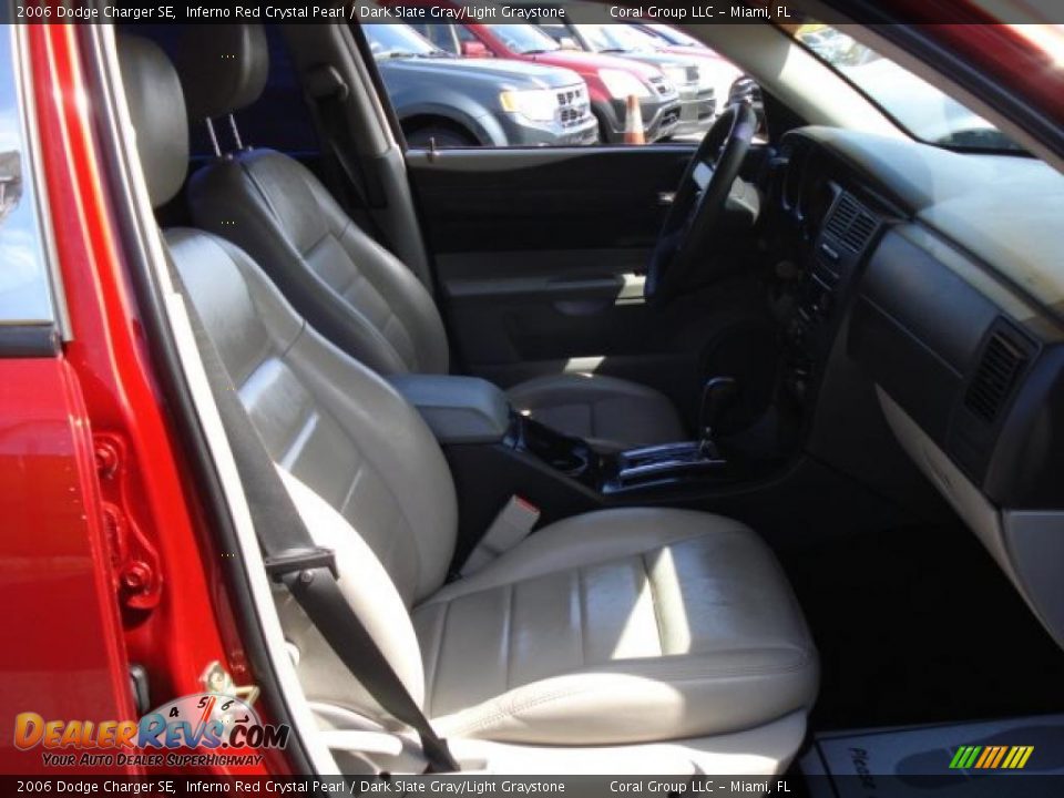 2006 Dodge Charger SE Inferno Red Crystal Pearl / Dark Slate Gray/Light Graystone Photo #12