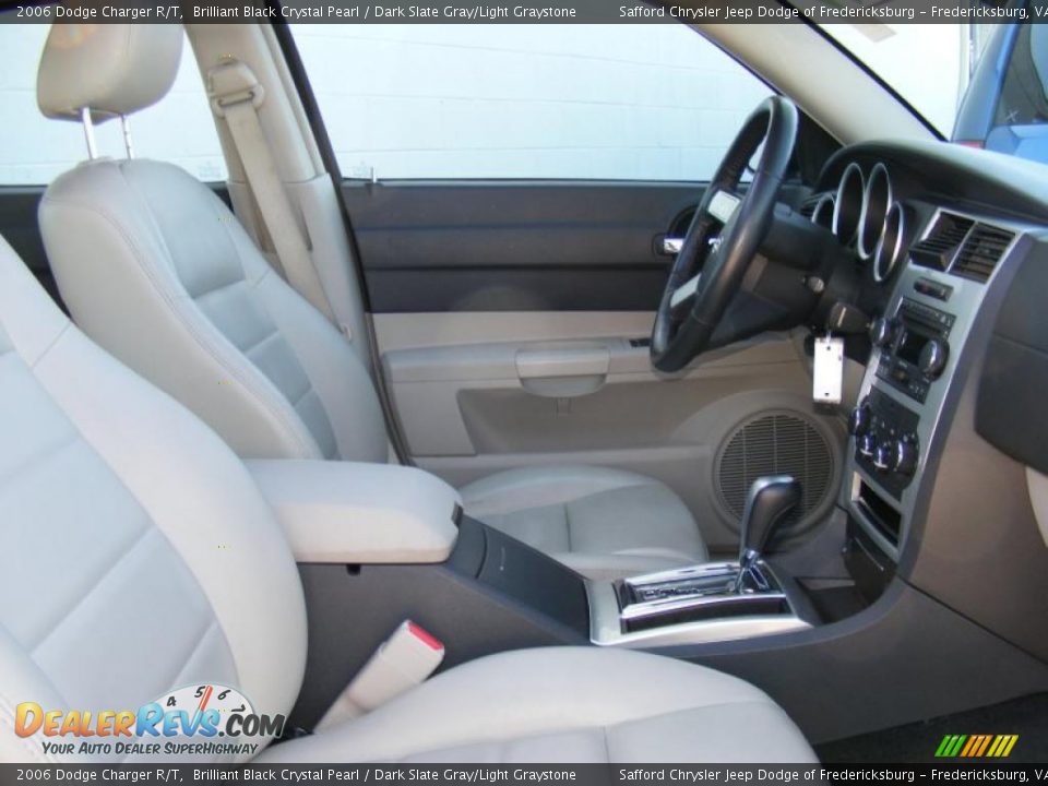 2006 Dodge Charger R/T Brilliant Black Crystal Pearl / Dark Slate Gray/Light Graystone Photo #20