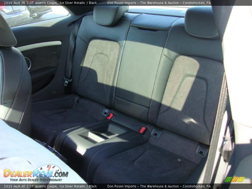 2010 Audi A5 2.0T quattro Coupe Ice Silver Metallic / Black Photo #27