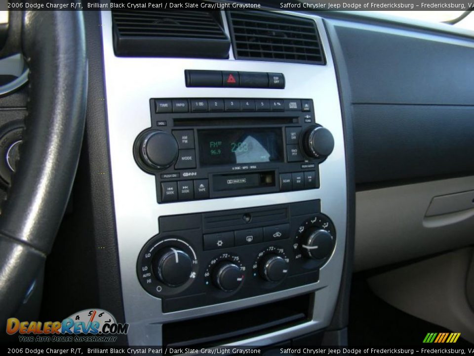 2006 Dodge Charger R/T Brilliant Black Crystal Pearl / Dark Slate Gray/Light Graystone Photo #25